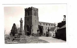 BRINGTON, Northamptonshire, England, Brington Church, Old B&W Real Photo Postcard - Northamptonshire