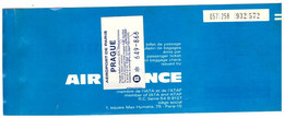 AIR FRANCE - 1971- BEDEL-VOYAGE - PARIS ORLY - PRAGUE - Europe
