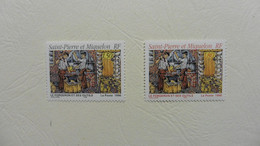 Amérique > St.Pierre Et Miquelon > Série 2 Timbres Neufs N° 628-629 Le Forgeron Et Ses Outils - Collections, Lots & Séries