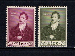 IRELAND    1952    Death  Centenary  Of  Thomas  Moore    Set  Of  2    MNH - Unused Stamps