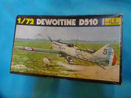 Maquette Plastique HELLER  1/72   Ref 219 DEWOITINE D510 - Airplanes