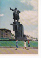 Leningrad, Statue De Lénine Devant La Gare De Finlande Cpsm Couleur Russe - Russie