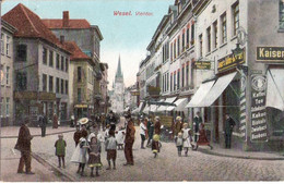 WESEL Rhein Viehtor Color Belebt Kaisers Kaffee Geschäft Bäckerei Huhn 27.10.1909 Gelaufen - Wesel