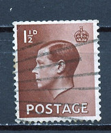 Grande Bretagne - Great Britain - Großbritannien 1936 Y&T N°207a - Michel N°195 (o) - 1,5p Edouard - Filigrane Renversé - Oblitérés