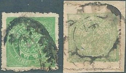 INDIA-INDIAN- INDIEN ESTATES PRINCIPES OF THE SORUTH Postage,2 X 3 Pies,Oblitered , Variety Of Color,Rare - Soruth