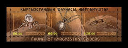 Kyrgyzstan 2020 Mih. 1017/19 (Bl.110) Fauna. Spiders MNH ** - Kyrgyzstan