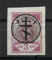 1919 Baltic Russia Civil War West Army Bermondt-Avalov, 3 Kap.,VF MH*,tiny Pin Holes - West Army