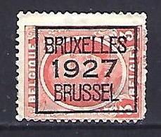 Belgium 1922-25  Precancel 3c (o) Mi.171  ( Bruxelles 1927) - Roulettes 1920-29