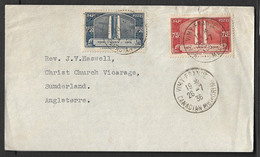 France 1936 N°316/317 Vimy  Sur Lettre 1°jour . Cote 135€. - ....-1949