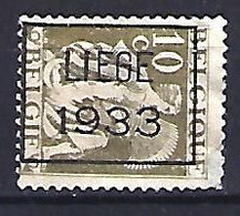 Belgium 1932  Precancel 10c (o) Mi.328  (Liege 1933) - Roller Precancels 1930-..