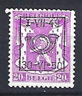 Belgium 1936  Precancel 20c (o) Mi.416  (I-VII-49 / 30-VI-50) - Rollenmarken 1930-..