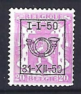 Belgium 1936  Precancel 20c (o) Mi.416  (I-I-50 / 31-XII-50) - Rollenmarken 1930-..