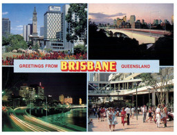 (AA 7 A) Australia - QLD - Brisbane (4 Views)  With Stamp - Brisbane