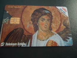 SERBIA USED CARDS  CRHISTIANIY PAINTING - Otros – Europa