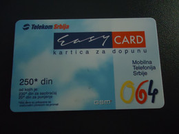 SERBIA USED CARDS PREPAID CARDS ADVERSTISING - Otros – Europa