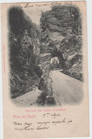 SUISSE - Gruss Aus Ragaz - Weg Nach Bad Pfafers  ( Felsenthor  )  ( - Carte Pionnière - Timbre à Date De 1902 ) - Pfäfers