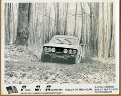" RALLY OF MICHIGAN - RENAULT 17 GORDINI - 7784 DW 92 "  (25 X 20 Cm) United States World Championship Rally - Otros & Sin Clasificación