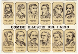 UOMINI ILLUSTRI DEL LARIO - COMO - LECCO - ...A. VOLTA, G. PARINI, A. STOPPANI, M. CERMENATI, ECC. - Vedi Retro - Historische Figuren