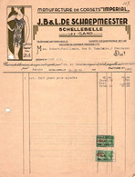 Manufacture De Corsets IMPERIAL - J.-B & L. De Schaepmeester - Schellebelle-Lez-Gand - 1938. - Kleidung & Textil