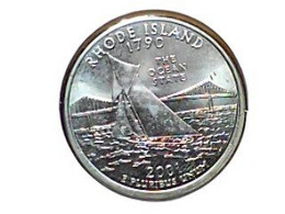 United States 50 State 1/4 Dollar 2001D Km 321 "Rhode Island" - Sonstige & Ohne Zuordnung
