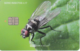 ISN-321 TARJETA DE ESPAÑA DE ISERN DE LA SERIE INSECTOS Nº17 - INSECT-MOSCA - Otros & Sin Clasificación