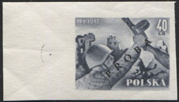 1955 Poland, Mi 897/898, Proof Of Colour 10th Anniversary Of Warsaw Liberation, PZF Expert Guarantee Korszeń MNH** P30 - Proofs & Reprints