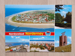 Ansichtskarte - Norderney - 5 Ansichten Und Wappen - Norderney