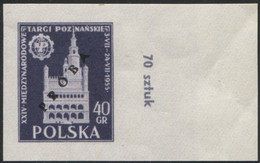 1955 Poland, Mi 915/916 Proof Of Colour, Guarantee Korszeń, City Hall Architecture Poznań International Fair MNH** P30 - Ensayos & Reimpresiones