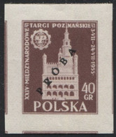 1955 Poland, Mi 915/916 Proof Of Colour, Guarantee Korszeń, City Hall Architecture Poznań International Fair MNH** P30 - Essais & Réimpressions