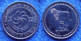 GEORGIA - 5 Thetri 1993 Lion KM# 78 Independent Republic (1991) - Edelweiss Coins - Georgië