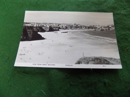 VINTAGE CORNWALL: Newquay View From Great Western B&w - Newquay