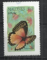 MALDIVES 1987 - BUTTERFLY - USED OBLITERE GESTEMPELT USADO - Maldives (1965-...)