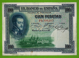 ESPAGNE / CIEN PESETAS / 100 PESETAS / 1 JUILLET 1925 - 100 Pesetas