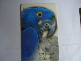 SINGAPORE  USED  CARDS  BIRDS PAROTTS - Parrots