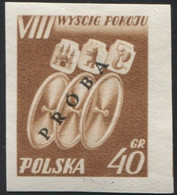 Poland 1955, Mi 905/6 VIII International Cycling Peace Race Original Proof Colour Guarantee PZF Expert Korszeń MNH** P30 - Proeven & Herdruk