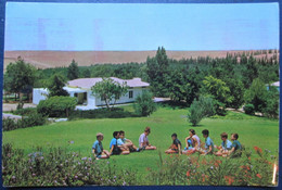 ISRAEL SHANA TOVA NEW YEAR KIBBUTZ SHUVAL PHOTO KALTER 11 CHILDREN DORMITORIES JEWISH POSTCARD CARTOLINA ANSICHTSKARTE - Nouvel An