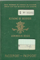 Ancien Passeport "Royaume De Belgique" Délivré à Haine-Saint-Pierre Le 16/5/1962 Avec Visa Yougoslave - Documents Historiques