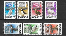 Mongolie Poste Aérienne  N°129 à 135  Faune  Artique  Neufs  * *  B/TB = MNH F/ VF   - Fauna Artica