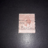 PL2739 COLONIE BRITANNICHE INGLESI BAHAMAS 3 1\2 PENCE "XO" - Autres & Non Classés