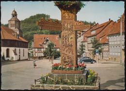 D-37539 Bad Grund - Marktplatz - VW- Käfer - Iberger Kaffeehaus - Bad Grund