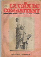 LA VOIX DU COMBATTANT , La Voix Du Djebel-flamme , N° 1494 , Avril 1984 , Ou En Est La Liberté ? 3 Scans,  Frais : 1.95& - Other & Unclassified