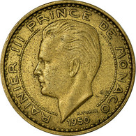 Monnaie, Monaco, Rainier III, 50 Francs, Cinquante, 1950, TTB, Aluminum-Bronze - 1949-1956 Alte Francs