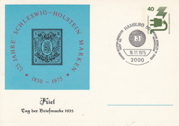 PP 69/29  125 Jahre Schleswig Holstein Marken 1850- 1975 - Kiel Tag Der Briefmarke, Hamburg 50 - Privé Postkaarten - Gebruikt