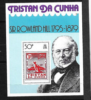 Tristan Da Cunha Michel Bloc  N° 9 Rowland Hill  Neuf  * *    B/TB F   - Tristan Da Cunha