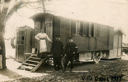 St Chamas * Carte Photo 1917 * Roulotte Romanichels Bohémiens Gitans * Villa Gillet - Saint-Louis-du-Rhône
