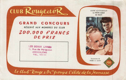 BUVARD CLUB ROUGE ET OR ANDRE LICHTENBERGER LA PETITE SOEUR DE TROTT  ILLUSTRATION DE PIERRE LE GUEN - Papeterie