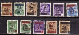 OCCUPAZIONE JUGOSLAVA DI TRIESTE 1945 SOPRASTAMPATI D'ITALIA ITALY SURCHARGED SERIE COMPLETA COMPLETE SET MNH - Jugoslawische Bes.: Fiume