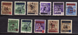 OCCUPAZIONE JUGOSLAVA DI TRIESTE 1945 SOPRASTAMPATI D'ITALIA ITALY SURCHARGED SERIE COMPLETA  COMPLETE SET USATO USED - Occ. Yougoslave: Fiume