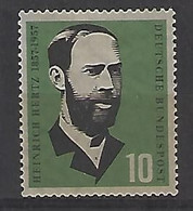 Germany (BRD) 1957  Heinrich Hertz  10pf  (*) MH  Mi.252 - Unused Stamps