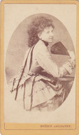 TT21 ~  CZECH, TROPPAU, TESCHEN  -  1873  --   CABINET  PHOTO,  CDV  --  LADY  --  10,3 Cm  X 6  --  PHOTO: JANDAUREK - Old (before 1900)